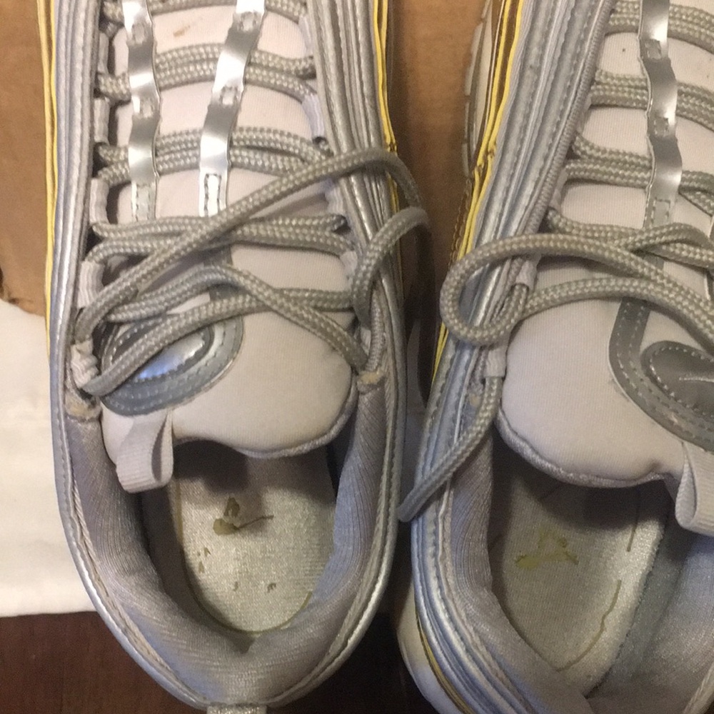 Nike Women's Silver and Gold Air Max 97 Sneakers - Picture 6 of 14